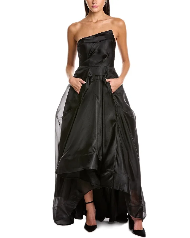 Affordable Women's Clothing Black by Bariano Gene Strapless Gown