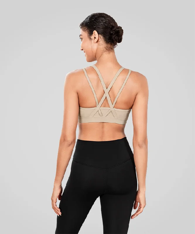 Women's Vacation Garments Echo Long Double Cross Straps Padded Yoga Bra | Women's Light Support Sports Bra Women's Vacation Garments Echo Long Double Cross Straps Padded Yoga Bra | Women's Light Support Sports Bra
