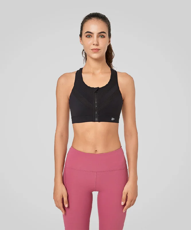 Women's Formal Apparel Enfold Zip Mesh Padded Running Bra | Women's High Support Sports Bra Women's Formal Apparel Enfold Zip Mesh Padded Running Bra | Women's High Support Sports Bra
