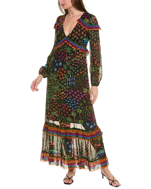 Women's Outerwear Attire FARM Rio Fruit Garden Maxi Dress