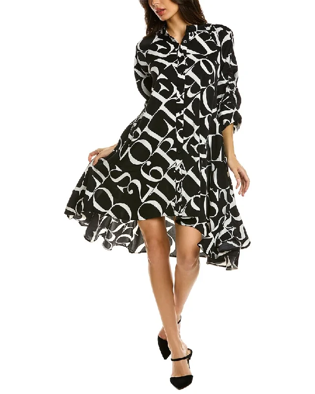 Women's Elegant Evening Attire Gracia Handkerchief Shirtdress
