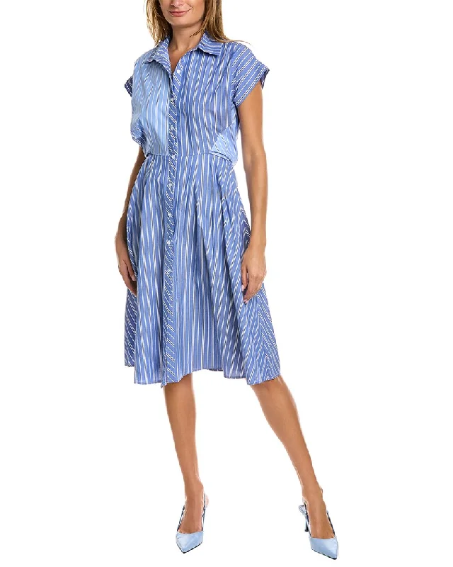 Women's Vacation Garments Gracia Striped Shirtdress