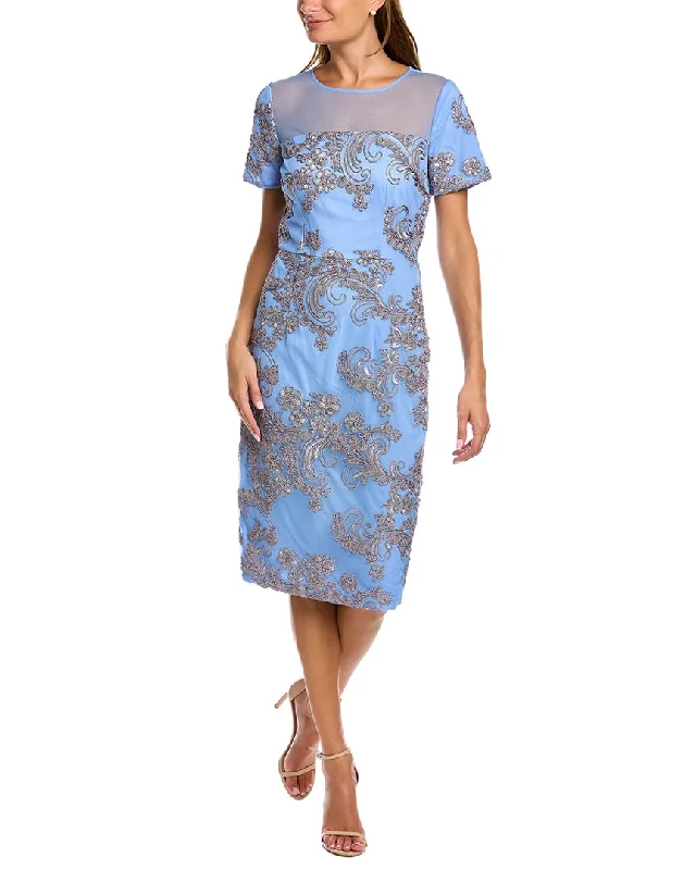 Casual Clothing For Women JS Collections Cheyenne Illusion Midi Dress
