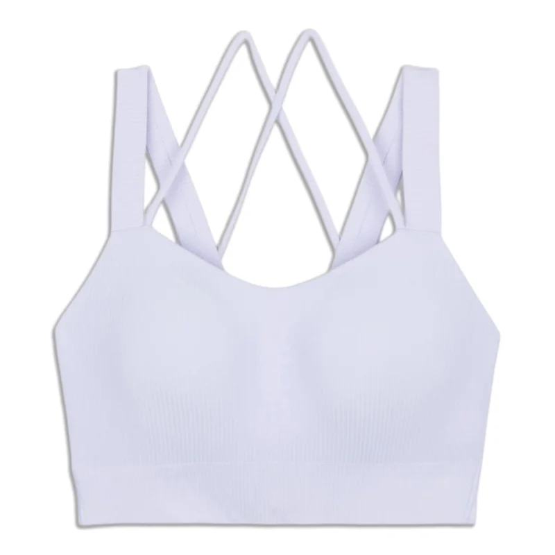 Women's Comfy Loungewear Outfit Like A Cloud Longline Ribbed Bra - Resale
