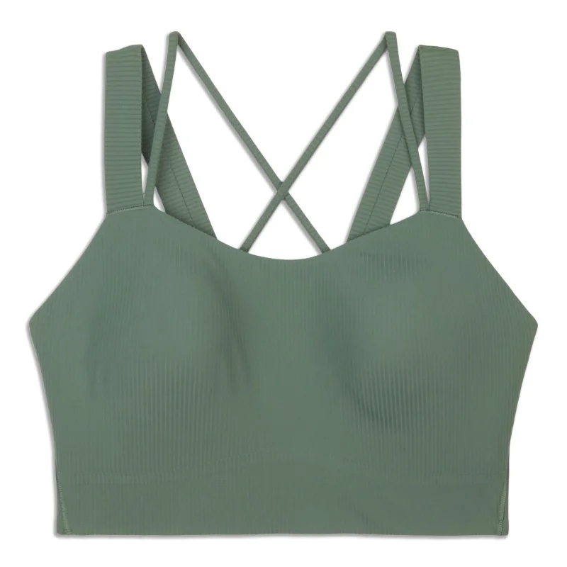 Women's Resort Garments Like a Cloud Longline Ribbed Bra - Resale