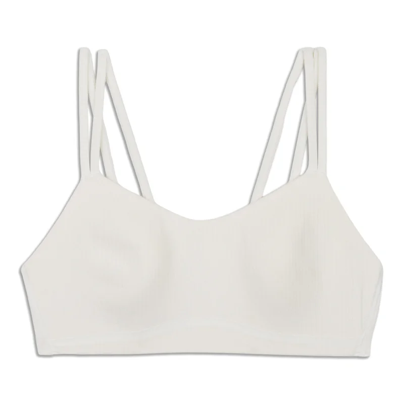 Chic Women's Outfit Like A Cloud Ribbed Bra - Resale