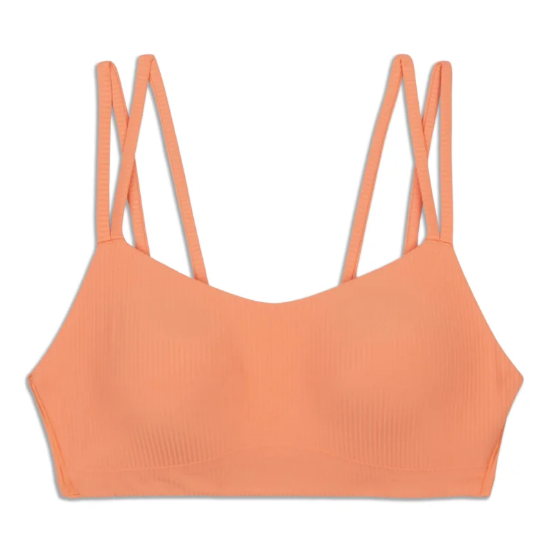 Women's Comfy Attire For Lounging Like A Cloud Ribbed Bra - Resale
