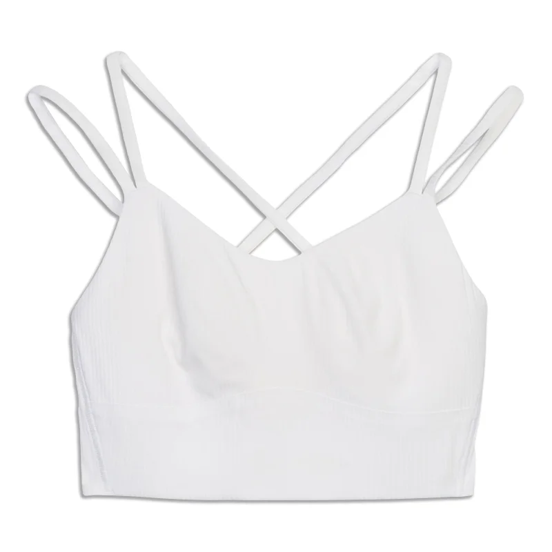 Women's Transitional Garments Like A Cloud Ribbed Longline Bra - Resale