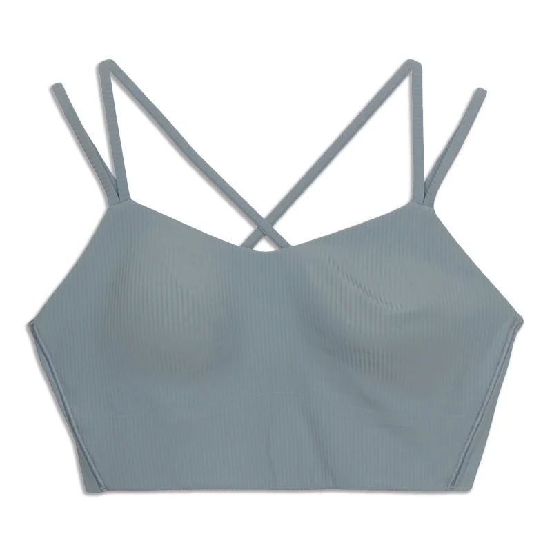 Women's Clothing For Work Like A Cloud Ribbed Longline Bra - Resale