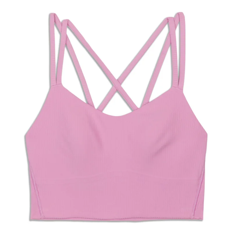 Women's Fashion-Forward Apparel Like A Cloud Ribbed Longline Bra - Resale