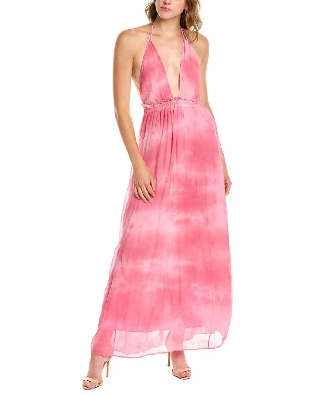 Women's Holiday Apparel LoveShackFancy Livia Silk Dress