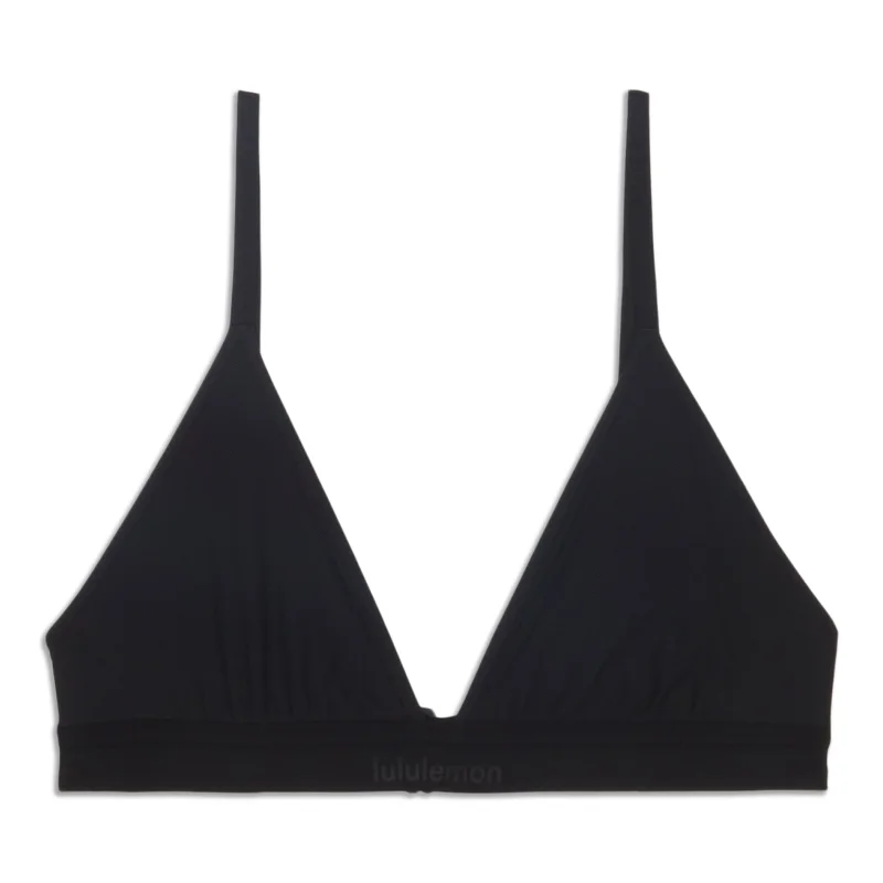 Chic Clothes For Women Nulu Mesh Logo Triangle Bralette - Resale