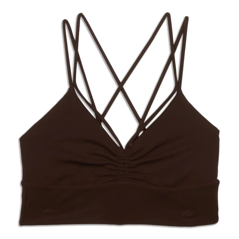 Women's Comfortable Lounge Garments Nulu Strappy V-Neck Yoga Bra - Resale