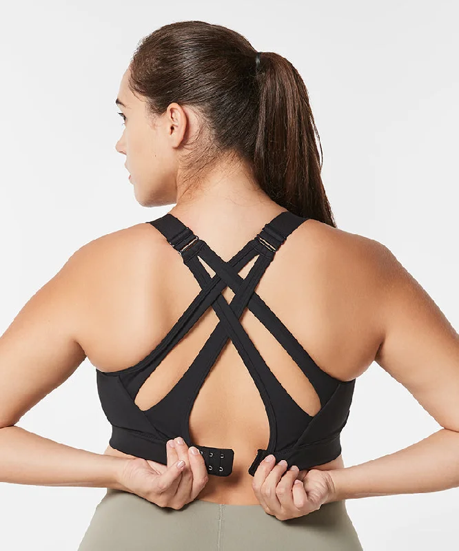 Women's Clothing For Travel Power Adjustable Criss cross Padded Running Bra | Women's High Support Sports Bra (Plus Size)