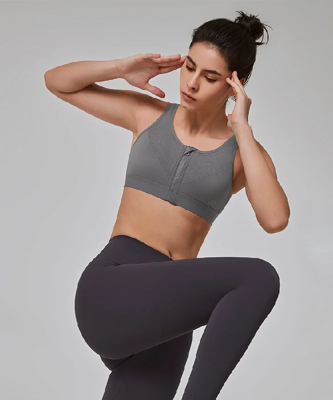 Women's Occasion Wear Clothes Power Classic Zip Running Bra | Women's High Support Sports Bra Women's Occasion Wear Clothes Power Classic Zip Running Bra | Women's High Support Sports Bra