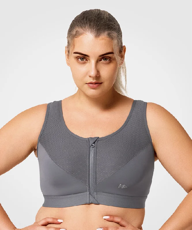 Women's Evening Outfit Power Classic Zip Running Bra | Women's High Support Sports Bra (Plus Size) Women's Evening Outfit Power Classic Zip Running Bra | Women's High Support Sports Bra (Plus Size)