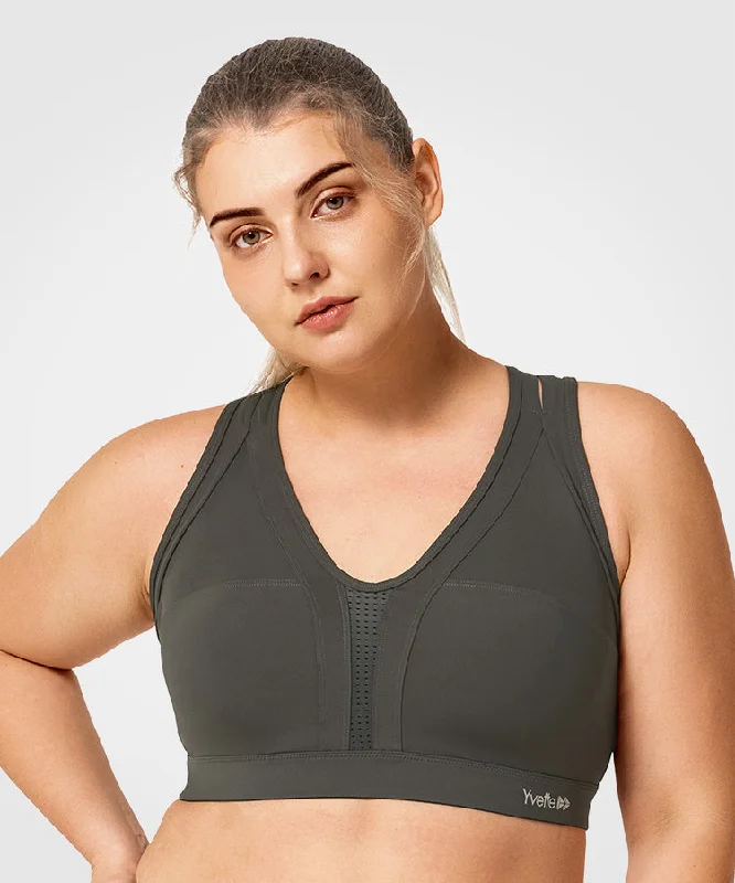 Vintage-Inspired Women's Apparel Power Cross Back Padded Running Bra | Women's High Support Sports Bra (Plus Size) Vintage-Inspired Women's Apparel Power Cross Back Padded Running Bra | Women's High Support Sports Bra (Plus Size)