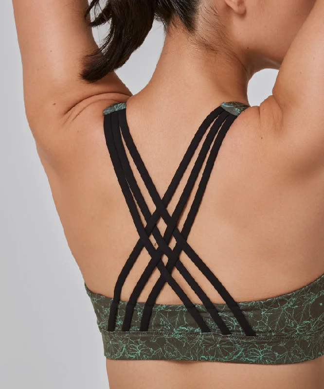 Women's Casual Apparel For Weekends Power Zip Front Criss Cross Padded Running Bra | Women's High Support Sports Bra