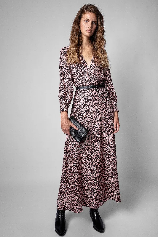 Affordable Women's Clothing Raiponce Squeleton Silk Dress