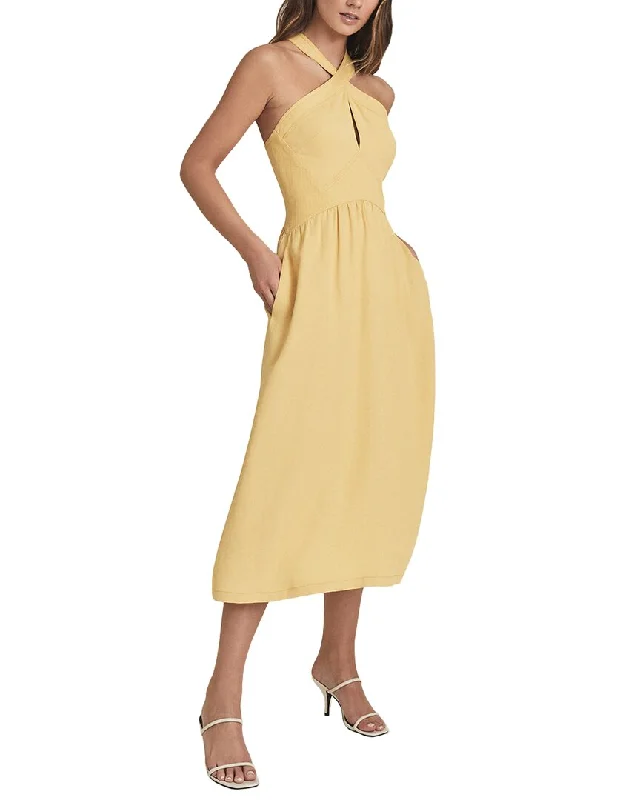 Women's Holiday Attire Reiss Orla Halter Midi Dress