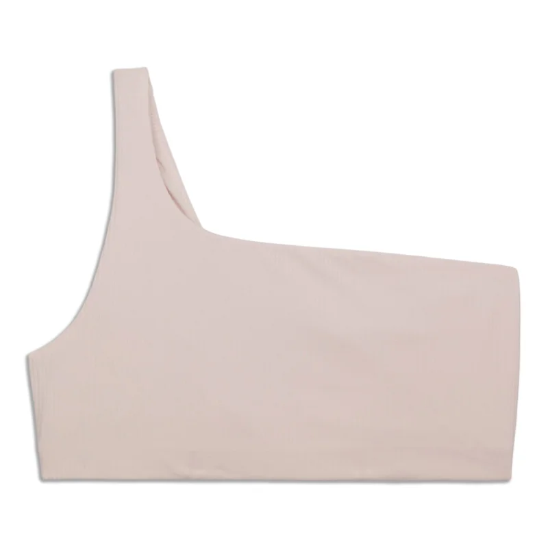 High-Fashion Women's Clothing Ribbed Asymmetrical Yoga Bra - Resale