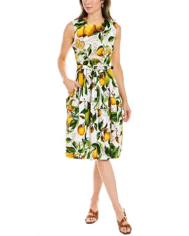 Women's Chic Outerwear Outfit Samantha Sung Rachel A-Line Dress