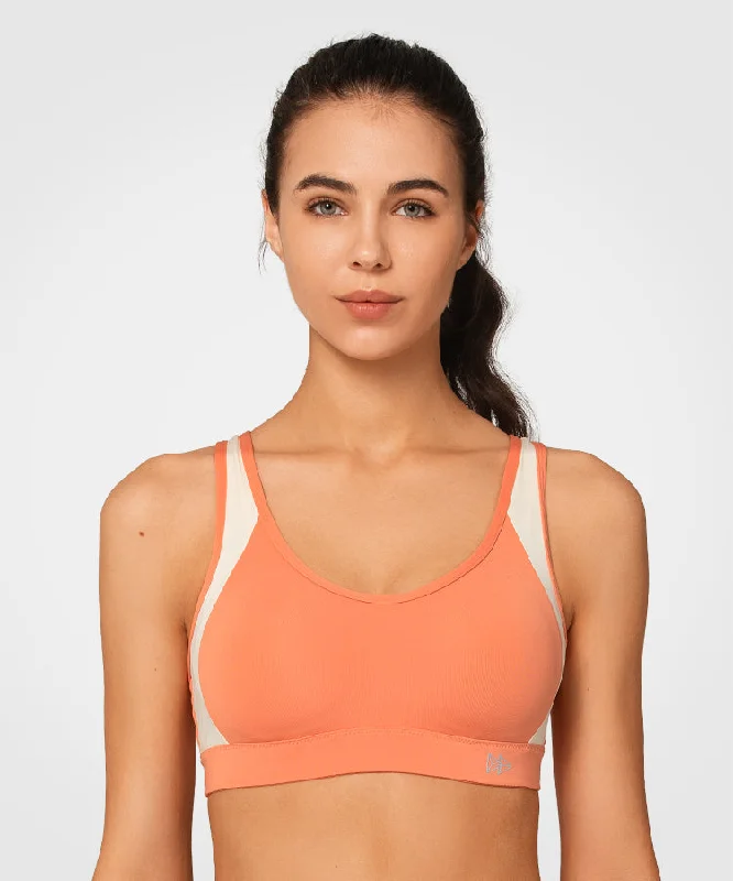 Women's Comfortable Lounge Attire Sculpt Criss Cross Padded Gym Bra | Women's High Support Sports Bra