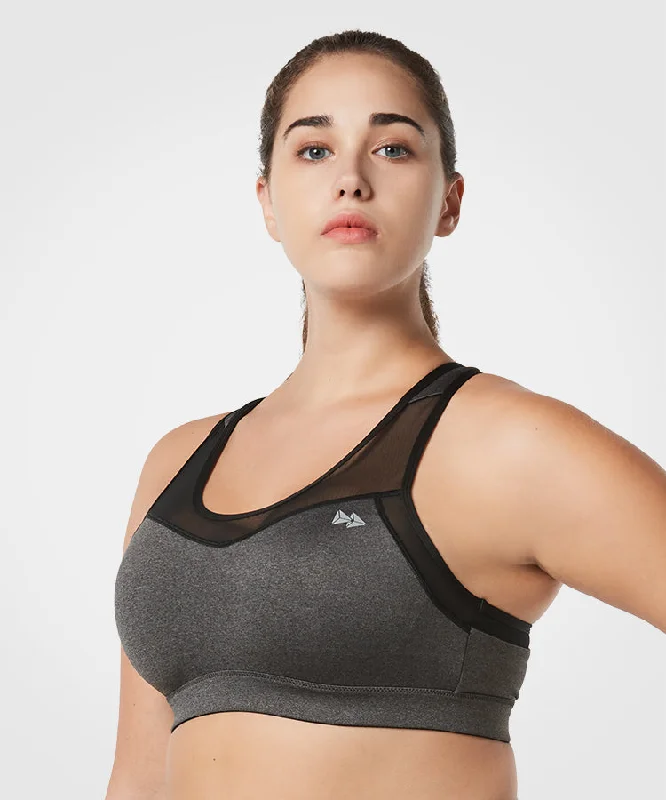 Women's Plus-Size Attire Shift Racerback Mesh Padded Running Bra | Women's High Support Sports Bra (Plus Size) Women's Plus-Size Attire Shift Racerback Mesh Padded Running Bra | Women's High Support Sports Bra (Plus Size)