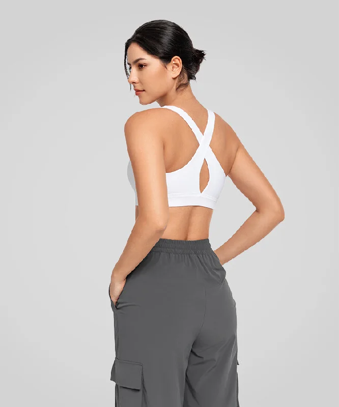 Women's High-Fashion Apparel Shift Scoop Neckline Cross Back Padded Yoga Bra | Women's Light Support Sports Bra Women's High-Fashion Apparel Shift Scoop Neckline Cross Back Padded Yoga Bra | Women's Light Support Sports Bra