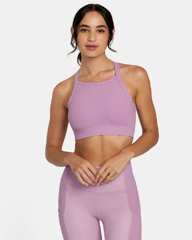 Luxury Women's Clothing VA Essential High Impact Sports Bra - Lilac