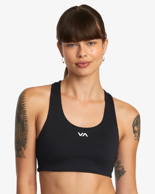 Stylish Women's Clothing VA Essential Mid II Bra - Black