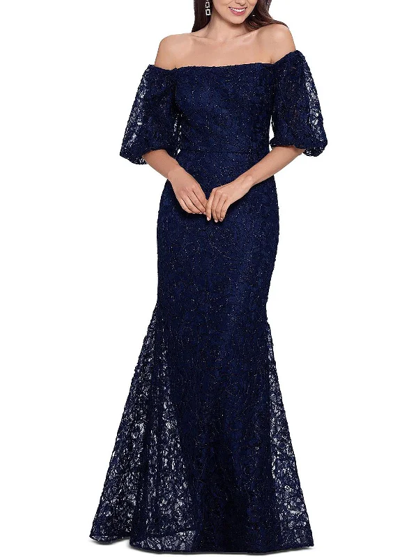 Women's Comfortable Lounge Garments Womens Lace Maxi Evening Dress