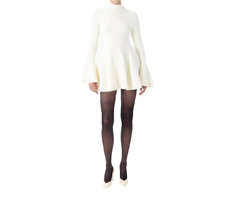 Vintage Clothing For Women Wynne Knit Dress In Eggshell