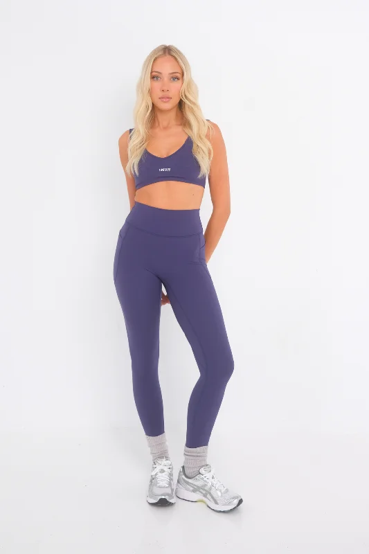 Women's Date Night Outfit Alpine Pocket Leggings - Grape