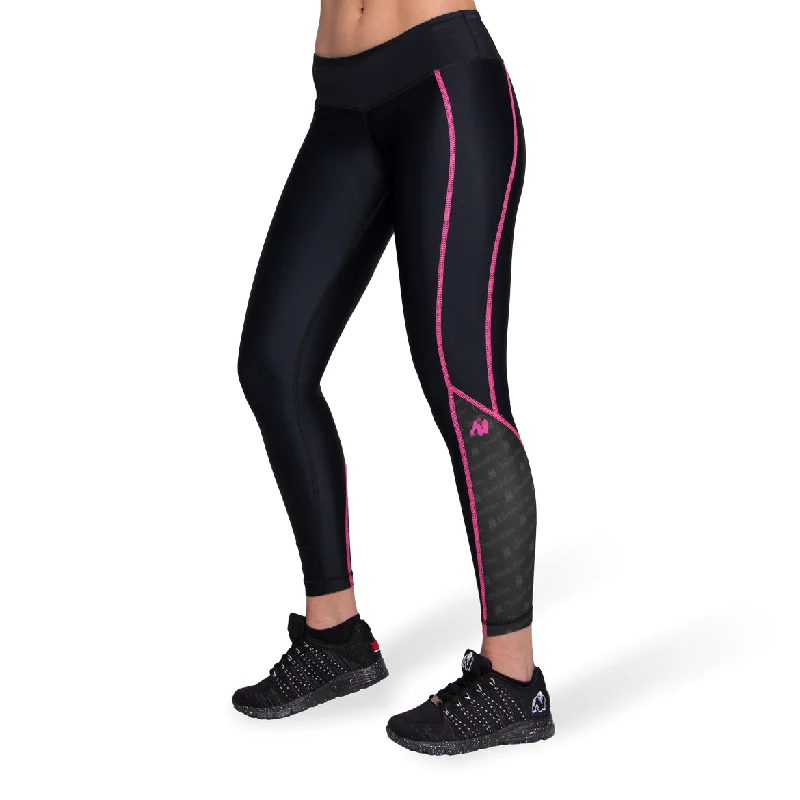 Women's Trendy Casual Clothes Carlin Compression Tight - Black/Pink