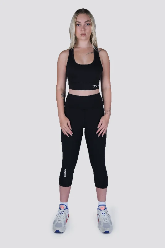 Women's Vintage Garments Dynamic 7/8 Highwaisted Leggings - Black