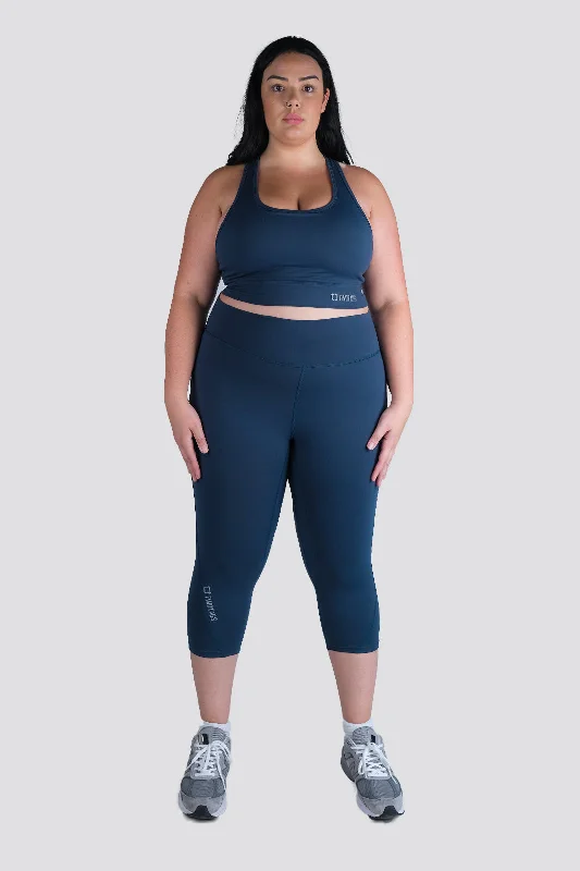 Women's Resort Garments Dynamic 7/8 Highwaisted Leggings - Ocean Blue