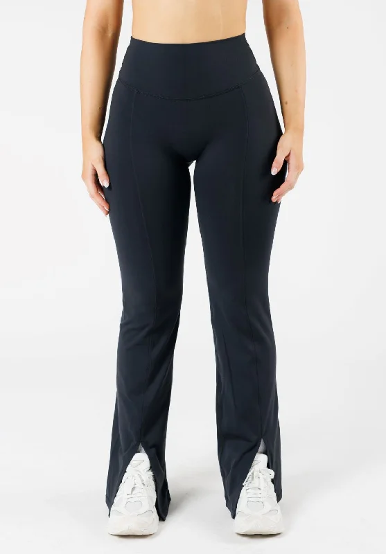 Women's Office Outfit FormLux Front Slit Sculptseam® Plus Flare Legging 32" Black