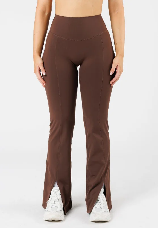 Women's Vintage Attire FormLux Front Slit Sculptseam® Plus Flare Legging 32" Earth
