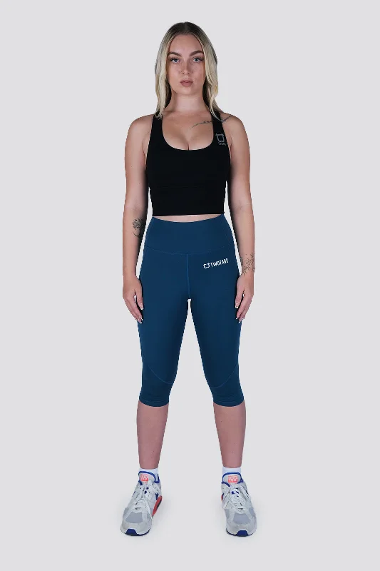 Women's Professional Apparel Impel Capri Highwaisted Leggings - Ocean Blue