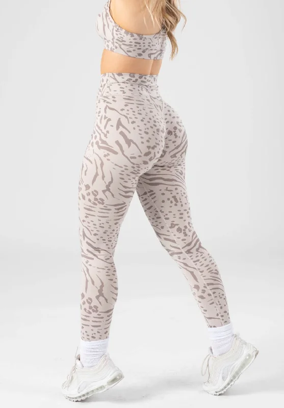 Women's Loungewear Clothes Reluna Crossover Sculptseam™ Legging Snow Leopard