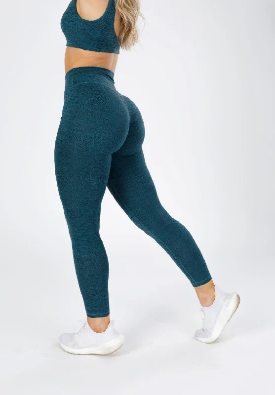 Women's Holiday Outfit Reluna Spacedye Original Sculptseam™ Legging Green Static