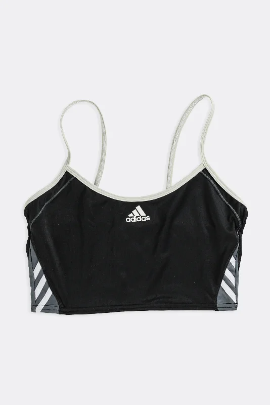 Women's Party Clothes Rework Adidas Athletic Bra Top - L