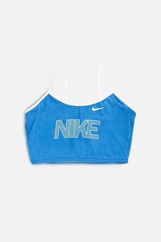 Women's Vacation Outfit Rework Nike Bra Top - L