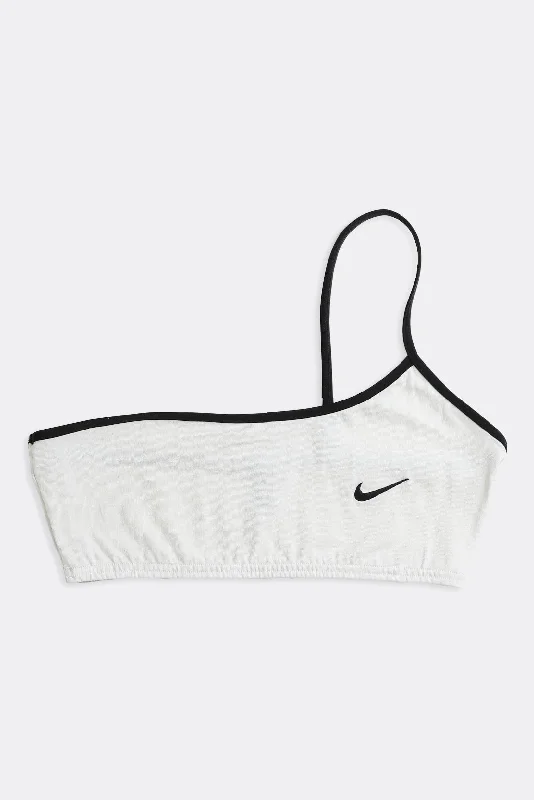 Women's High-Fashion Apparel Rework Nike One Shoulder Bra Top - XS, S, M, L, XL