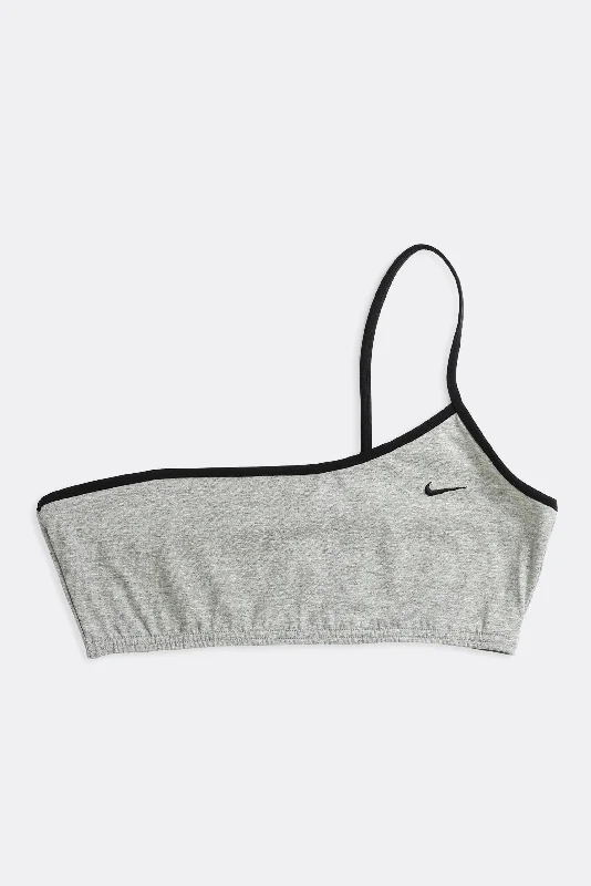 Charming Women's Holiday Apparel Rework Nike One Shoulder Bra Top - XS, S, M, L, XL