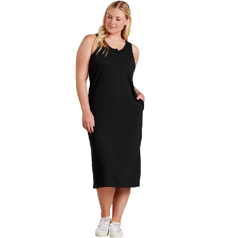 Affordable Fashion Clothing For Women Toad & Co Women's Piru Henley Midi Tank Dress